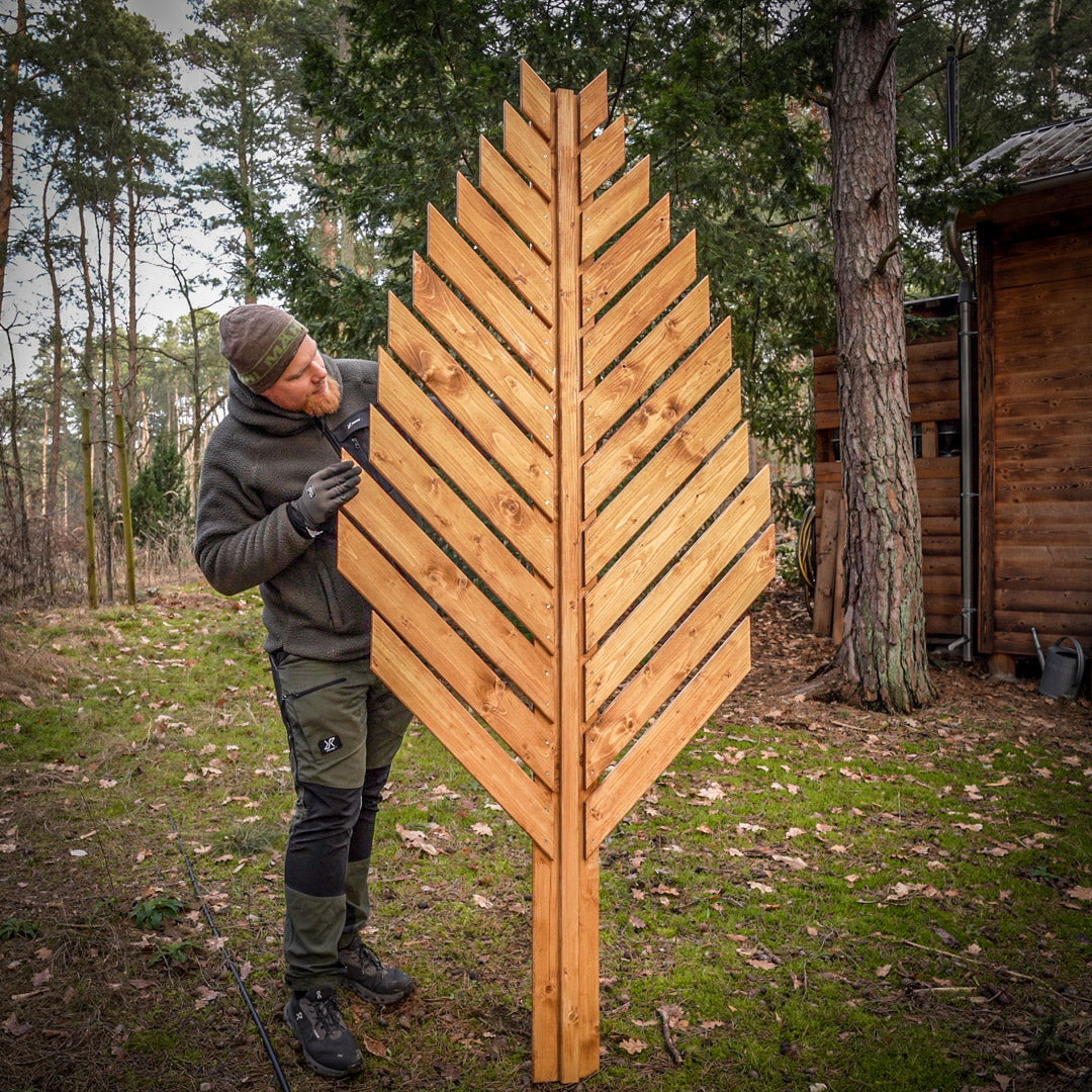 Sichtschutz Lindenblatt - Bauanleitung
