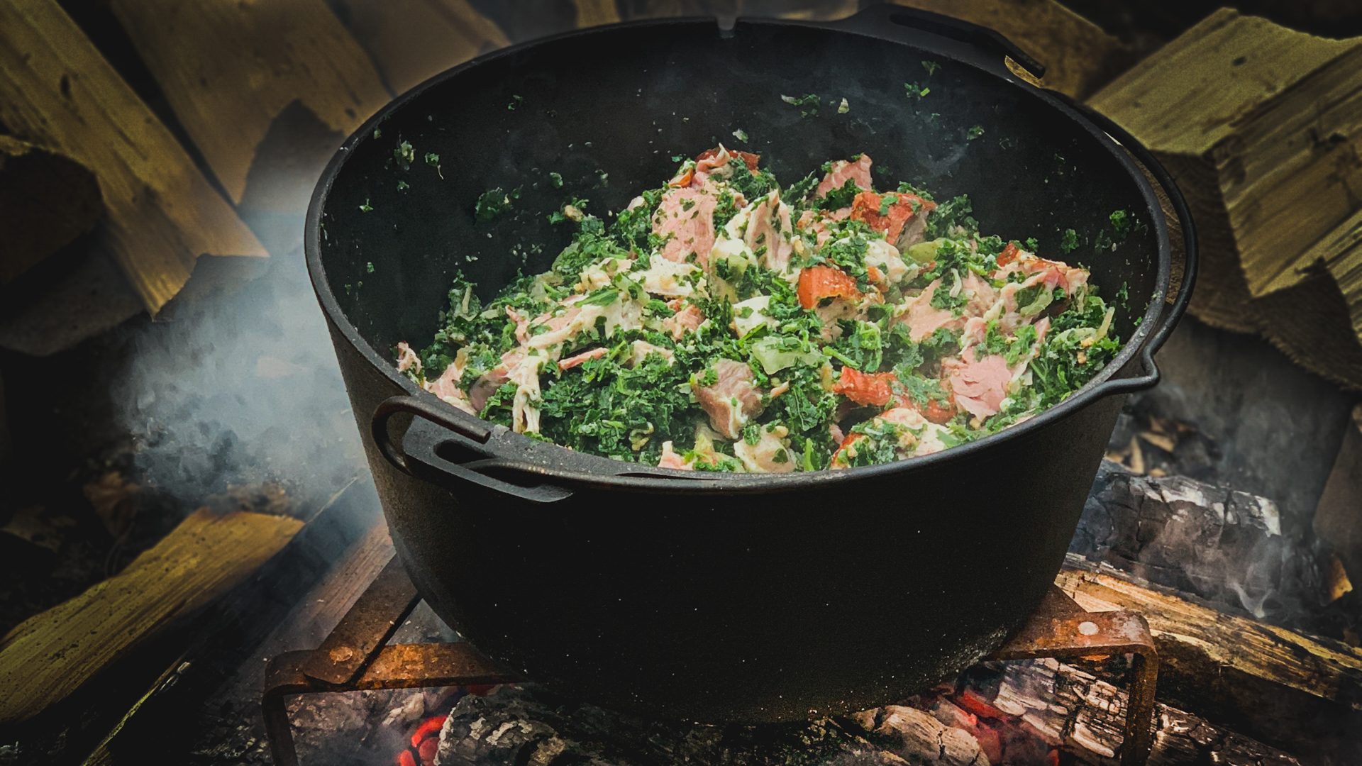 Rezept Grünkohl aus dem Dutchoven jetzt kostenlos